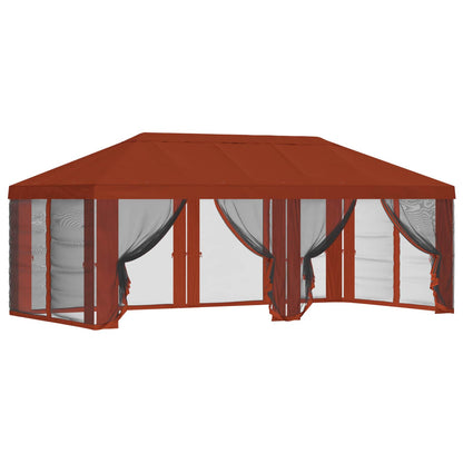 Gazebo Cover with Sidewalls Terracotta 600.5 x 300.5 cm