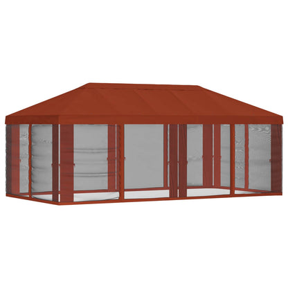Gazebo Cover with Sidewalls Terracotta 600.5 x 300.5 cm