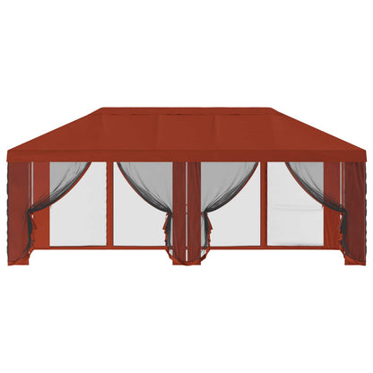 Gazebo Cover with Sidewalls Terracotta 600.5 x 300.5 cm