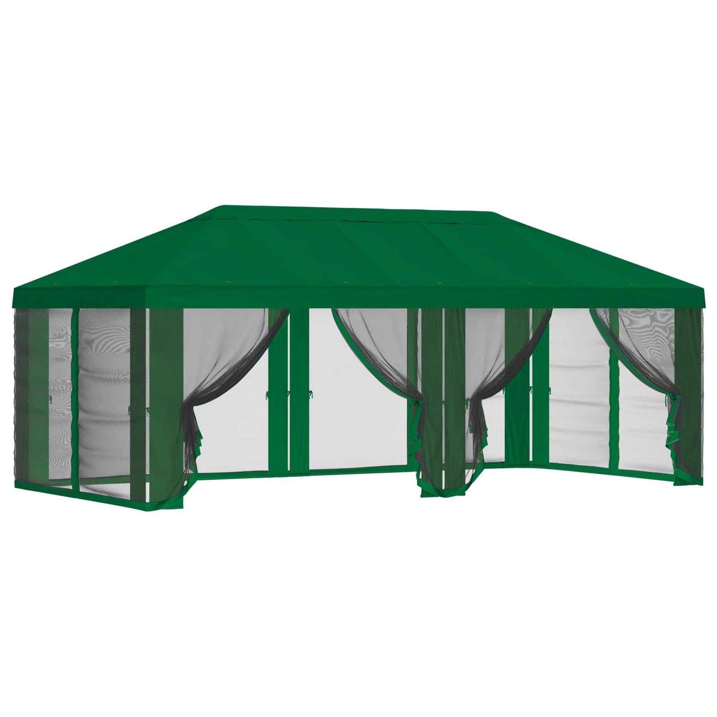 Gazebo Cover with Sidewalls Green 600.5 x 300.5 cm Polyester