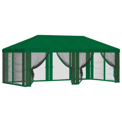Gazebo Cover with Sidewalls Green 600.5 x 300.5 cm Polyester