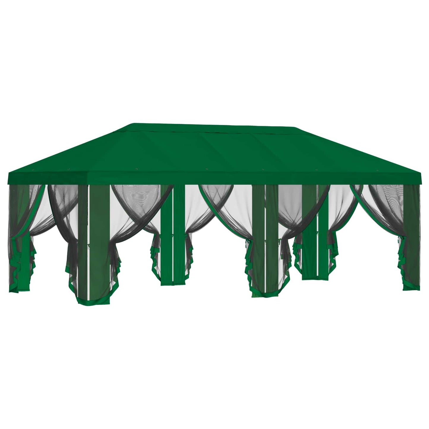 Gazebo Cover with Sidewalls Green 600.5 x 300.5 cm Polyester