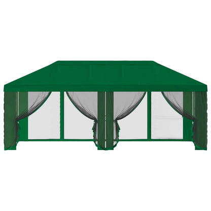 Gazebo Cover with Sidewalls Green 600.5 x 300.5 cm Polyester