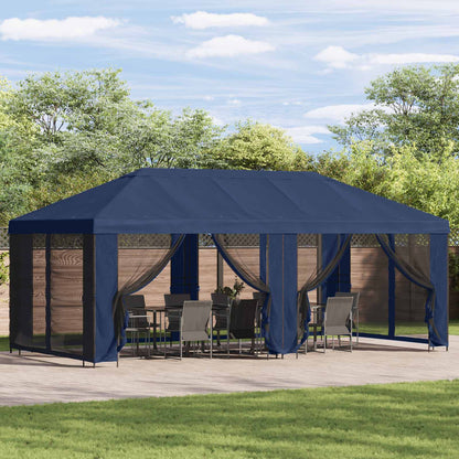 Gazebo Cover with Sidewalls Blue 600.5 x 300.5 cm Polyester