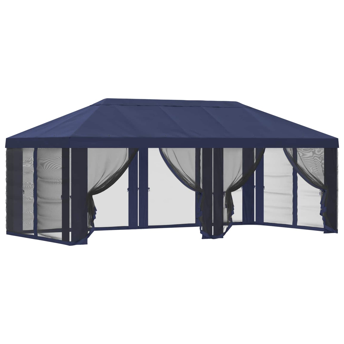 Gazebo Cover with Sidewalls Blue 600.5 x 300.5 cm Polyester