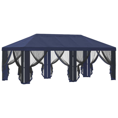 Gazebo Cover with Sidewalls Blue 600.5 x 300.5 cm Polyester
