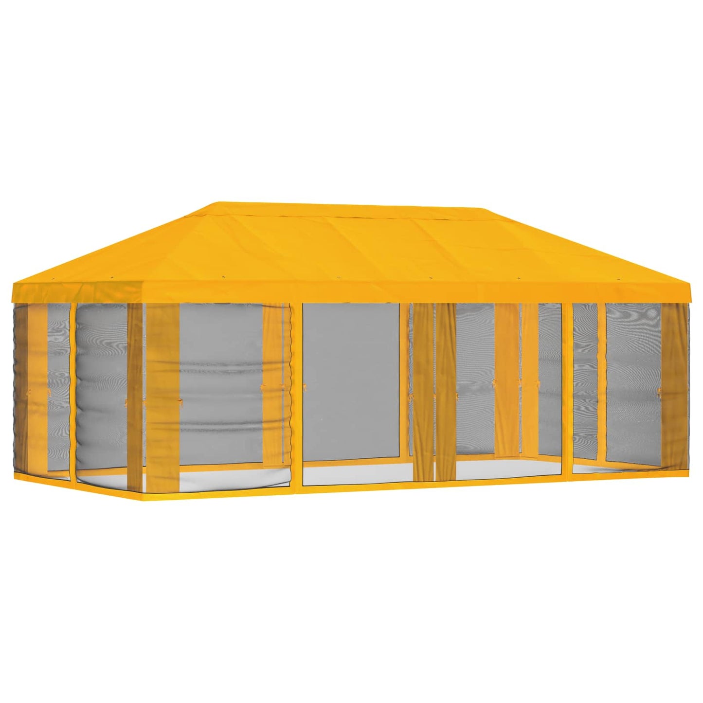 Gazebo Cover with Sidewalls Yellow 600.5 x 300.5 cm Polyester