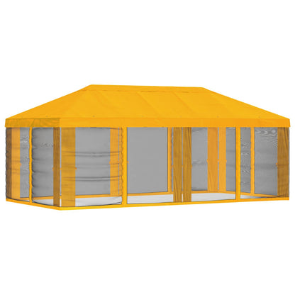 Gazebo Cover with Sidewalls Yellow 600.5 x 300.5 cm Polyester