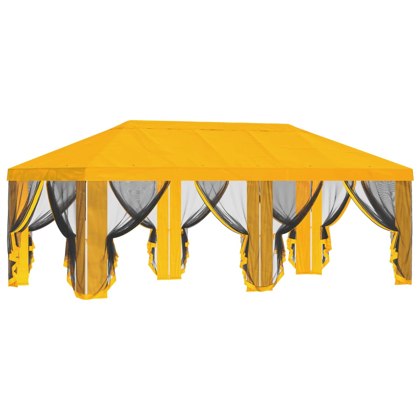 Gazebo Cover with Sidewalls Yellow 600.5 x 300.5 cm Polyester