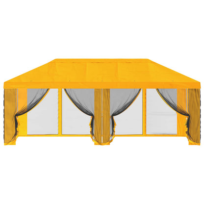 Gazebo Cover with Sidewalls Yellow 600.5 x 300.5 cm Polyester