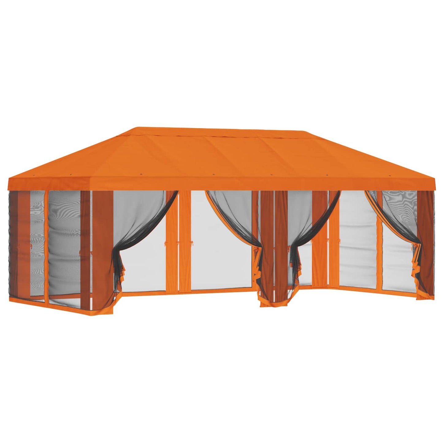 Gazebo Cover with Sidewalls Orange 600.5 x 300.5 cm Polyester
