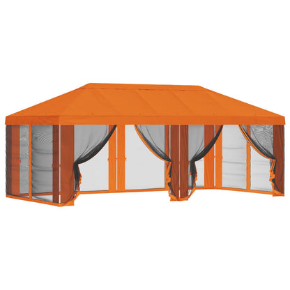Gazebo Cover with Sidewalls Orange 600.5 x 300.5 cm Polyester
