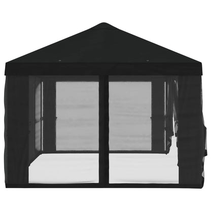 Gazebo Cover with Sidewalls Black 600.5 x 300.5 cm Polyester