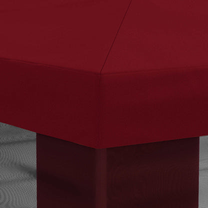 Gazebo Cover with Sidewalls Burgundy 600.5 x 300.5 cm Polyester