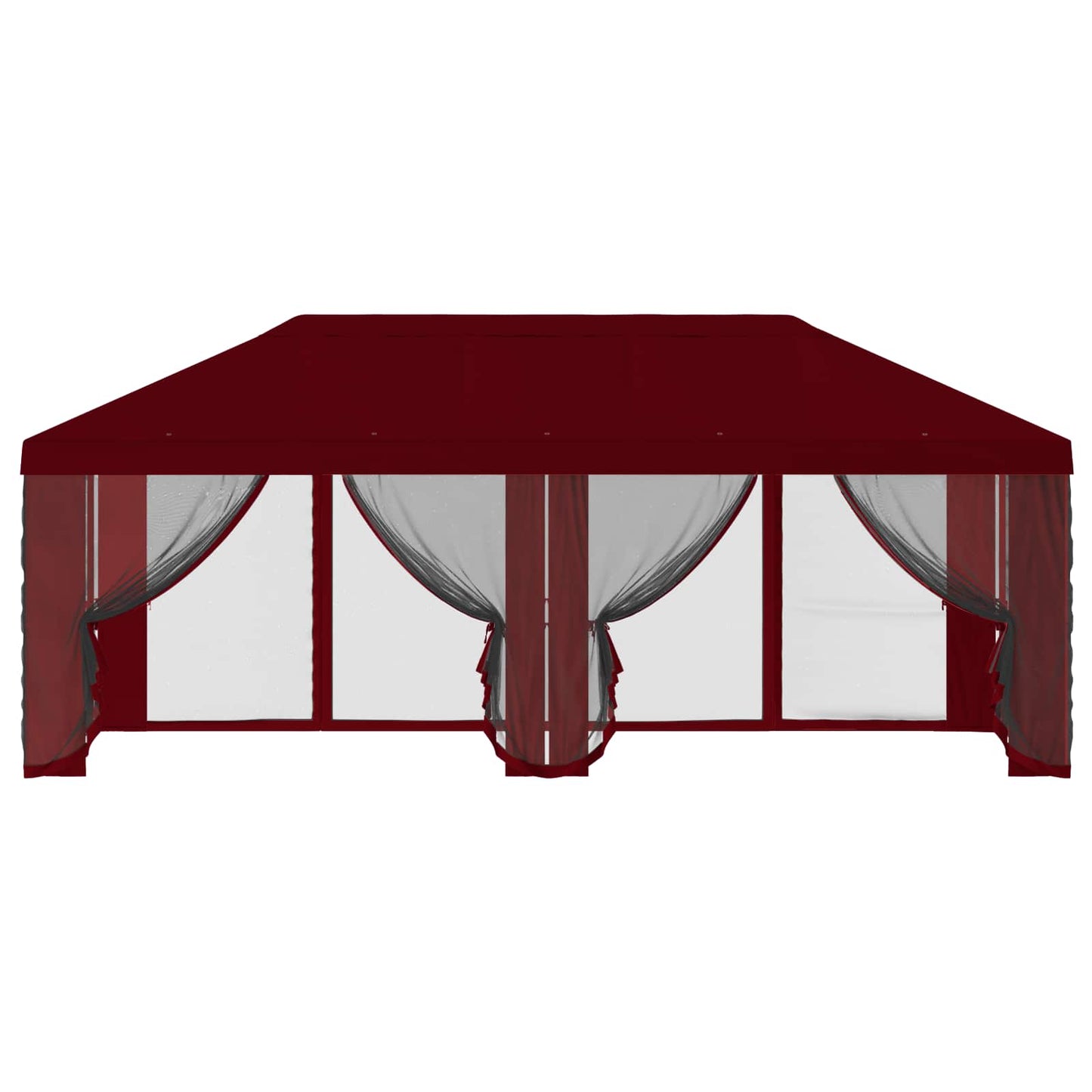 Gazebo Cover with Sidewalls Burgundy 600.5 x 300.5 cm Polyester