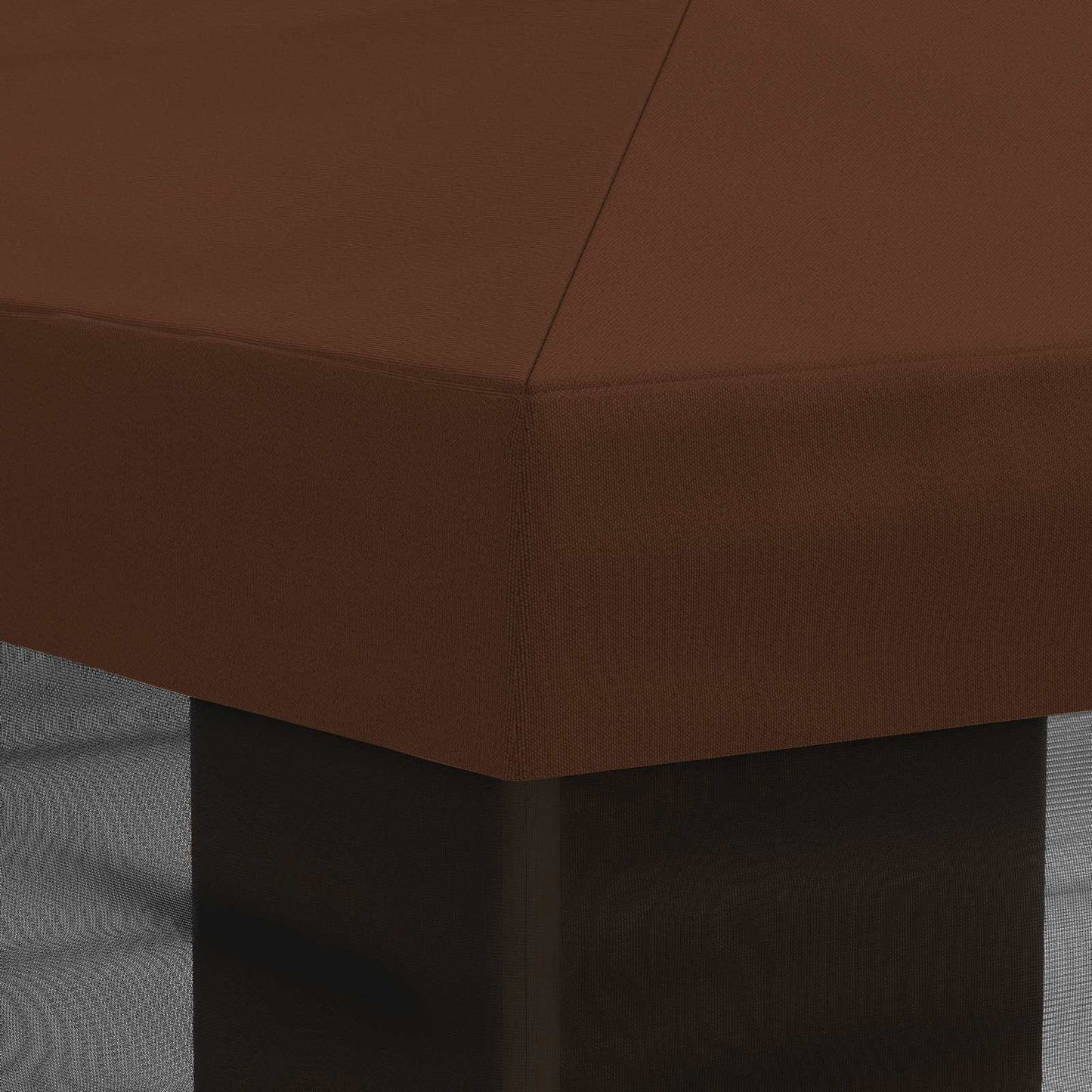 Gazebo Cover with Sidewalls Brown 600.5 x 300.5 cm Polyester