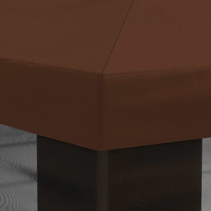 Gazebo Cover with Sidewalls Brown 600.5 x 300.5 cm Polyester