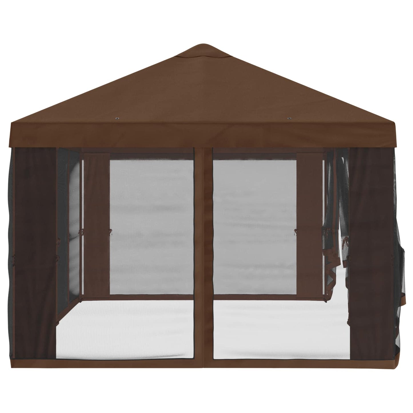 Gazebo Cover with Sidewalls Brown 600.5 x 300.5 cm Polyester