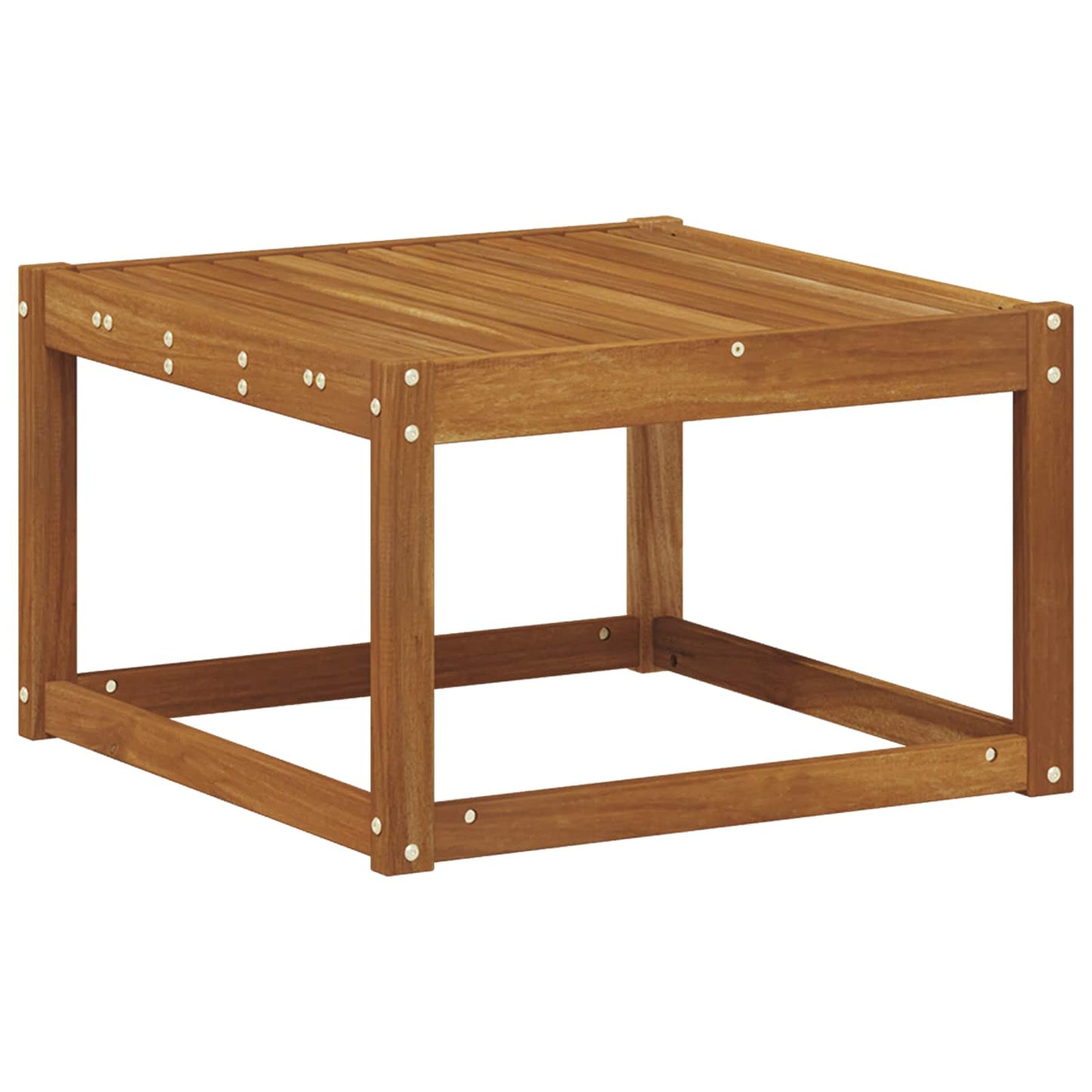 Outdoor Table Solid Acacia Wood Natural 59 x 59 x 37 cm