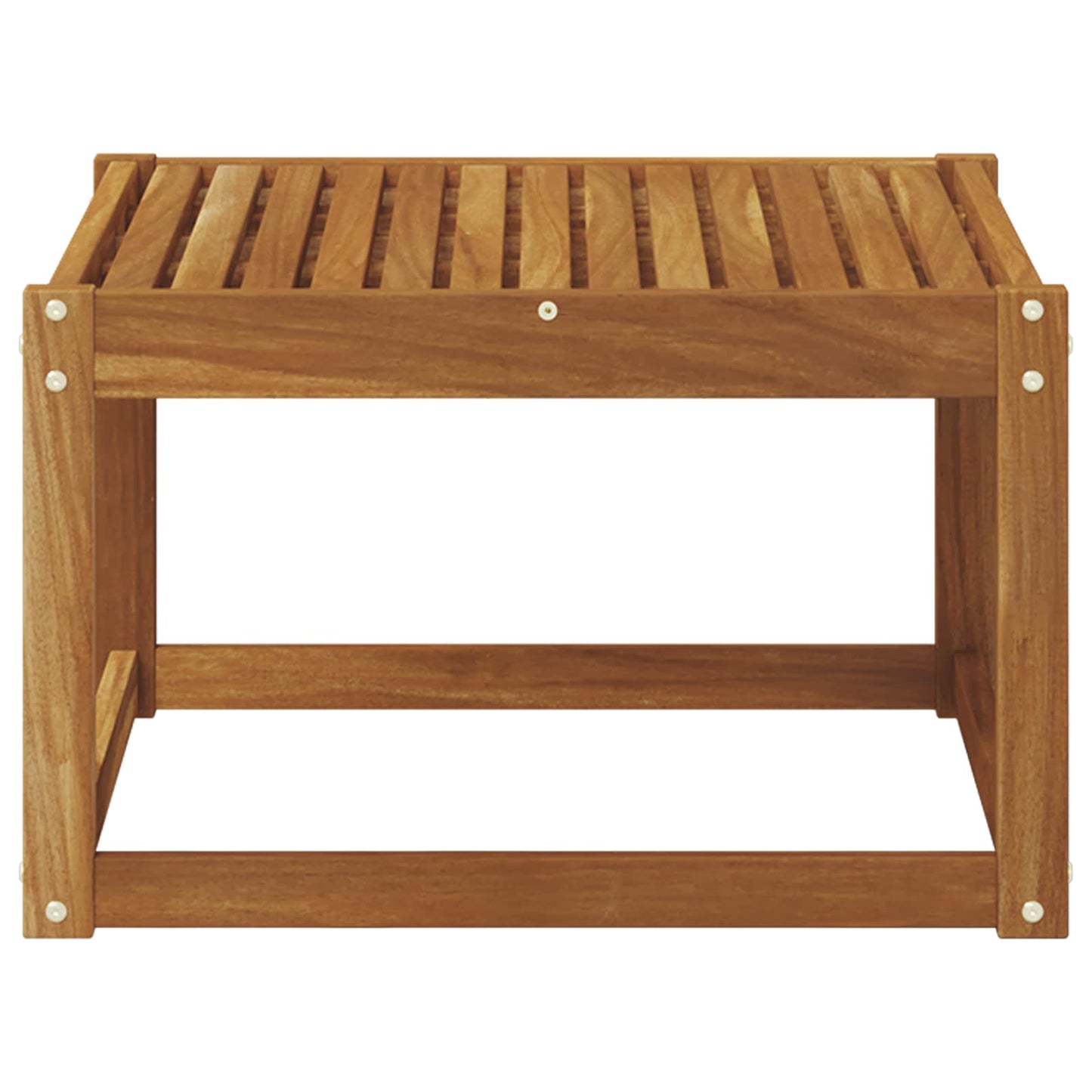 Outdoor Table Solid Acacia Wood Natural 59 x 59 x 37 cm