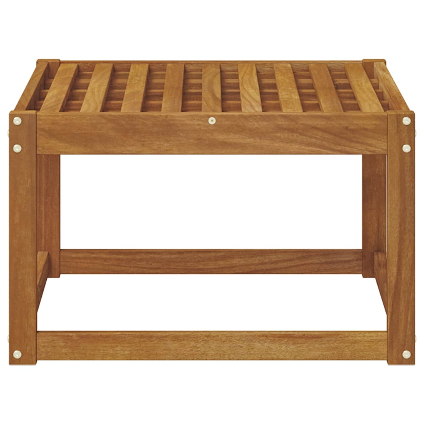 Outdoor Footstool Solid Acacia Wood Natural 59 x 59 x 37 cm