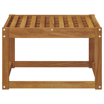 Outdoor Footstool Solid Acacia Wood Natural 59 x 59 x 37 cm