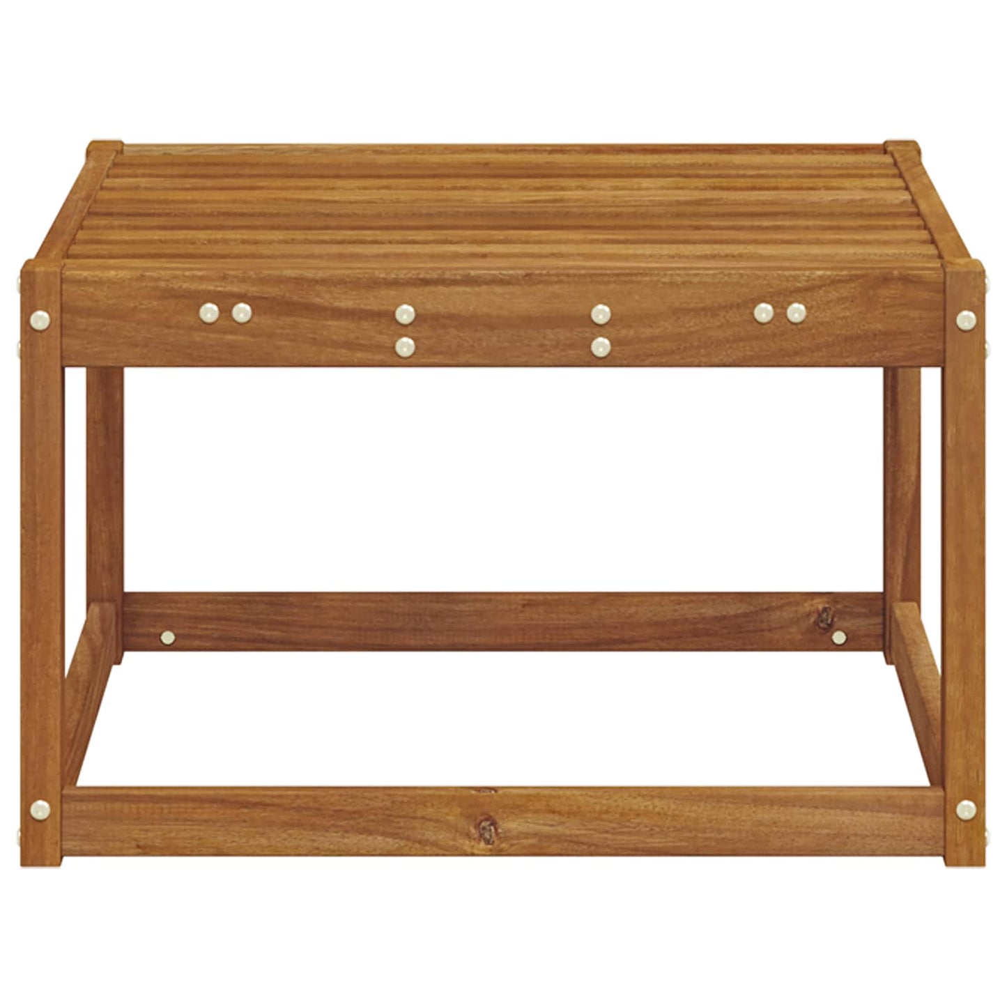 Outdoor Footstool Solid Acacia Wood Natural 59 x 59 x 37 cm