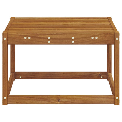 Outdoor Footstool Solid Acacia Wood Natural 59 x 59 x 37 cm