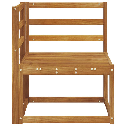 Outdoor Corner Sofa Solid Acacia Wood Natural 63 x 63 x 73 cm
