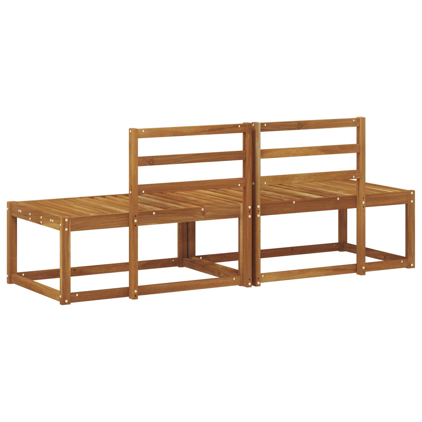 Outdoor End Sofa 2 Piece Natural 182.5 x 63 x 73 cm