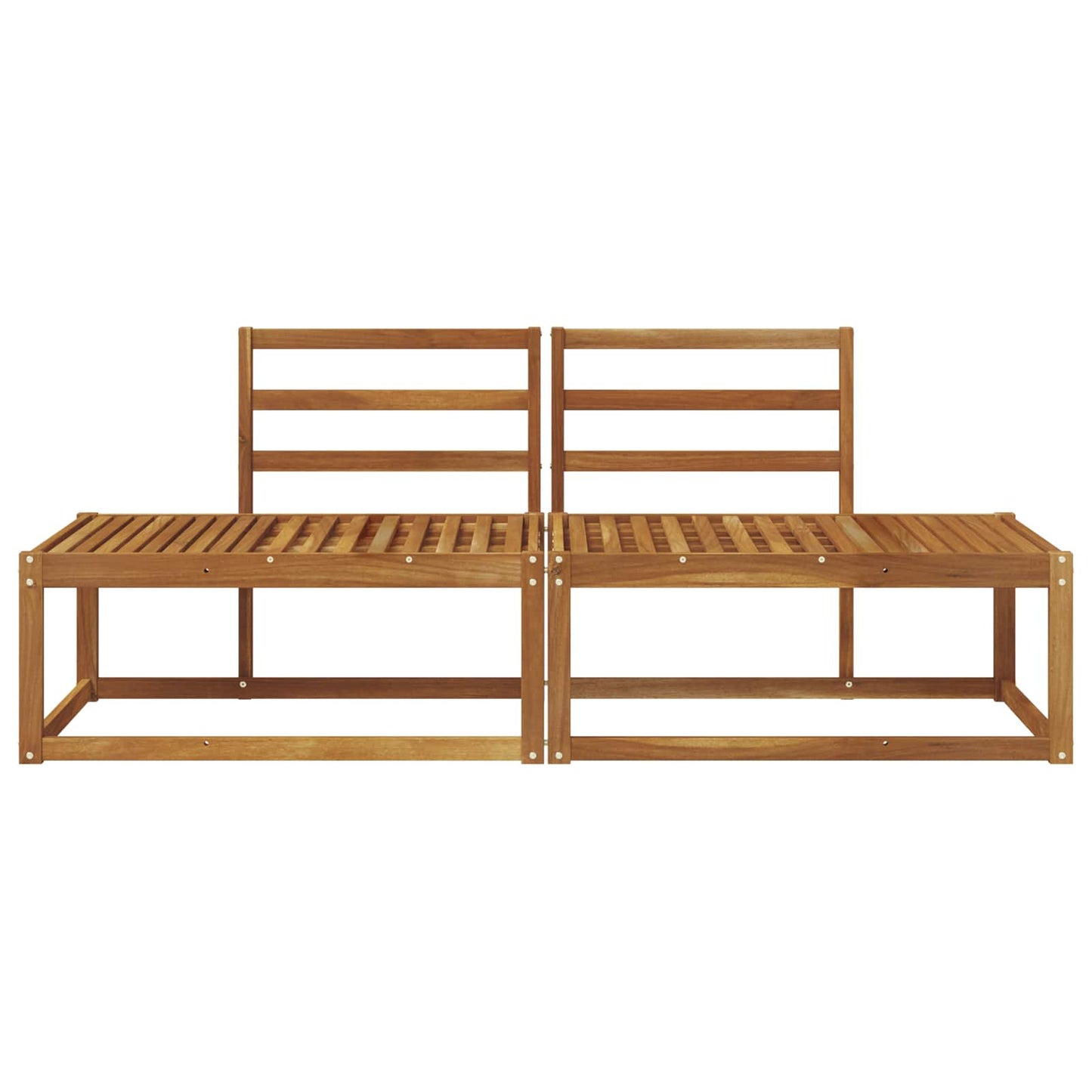 Outdoor End Sofa 2 Piece Natural 182.5 x 63 x 73 cm
