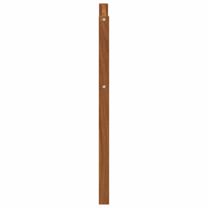 Armrest 2 pcs Natural 59 x 4 x 73 cm Solid Acacia Wood