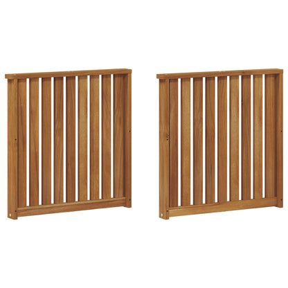 Armrests 2 pcs Brown 60 x 6 x 61 cm Engineered Wood