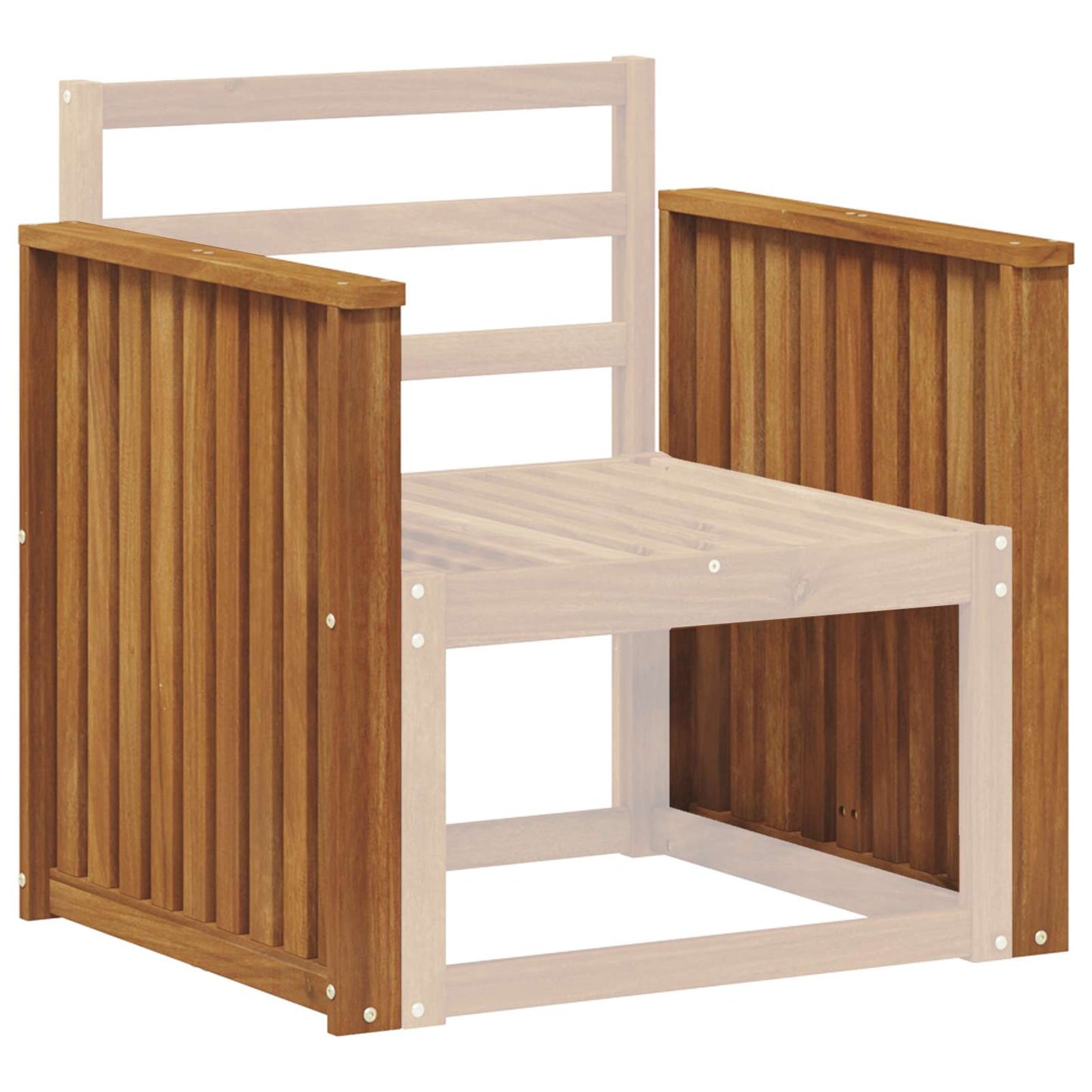 Armrests 2 pcs Brown 60 x 6 x 61 cm Engineered Wood