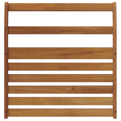 Armrest 2 pcs Natural 58.5 x 8 x 60 cm Solid Acacia Wood