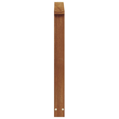 Armrest 2 pcs Natural 60 x 6 x 61 cm Solid Acacia Wood