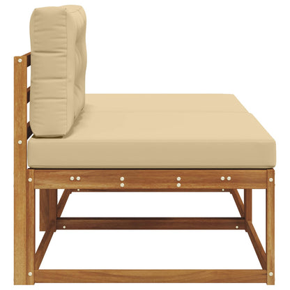 Sectional Sofa Units with Cushion 2 Piece Natural