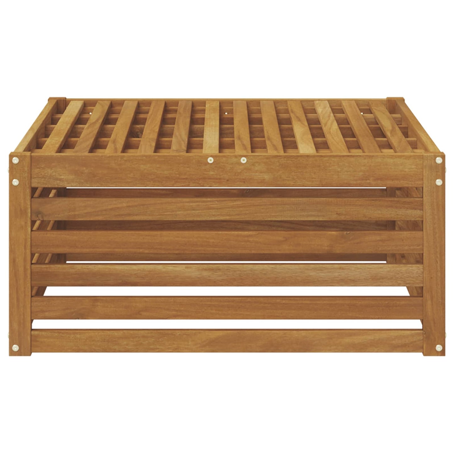 Outdoor Footstool Natural 79 x 79 x 37 cm Solid Acacia Wood