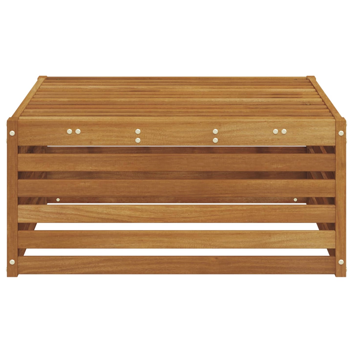 Outdoor Footstool Natural 79 x 79 x 37 cm Solid Acacia Wood