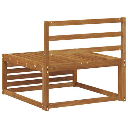 Outdoor Middle Sofa Solid Acacia Wood Natural 79 x 83 x 73 cm