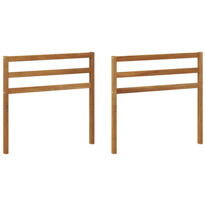 Armrest 2 pcs Natural 79 x 4 x 73 cm Solid Acacia Wood