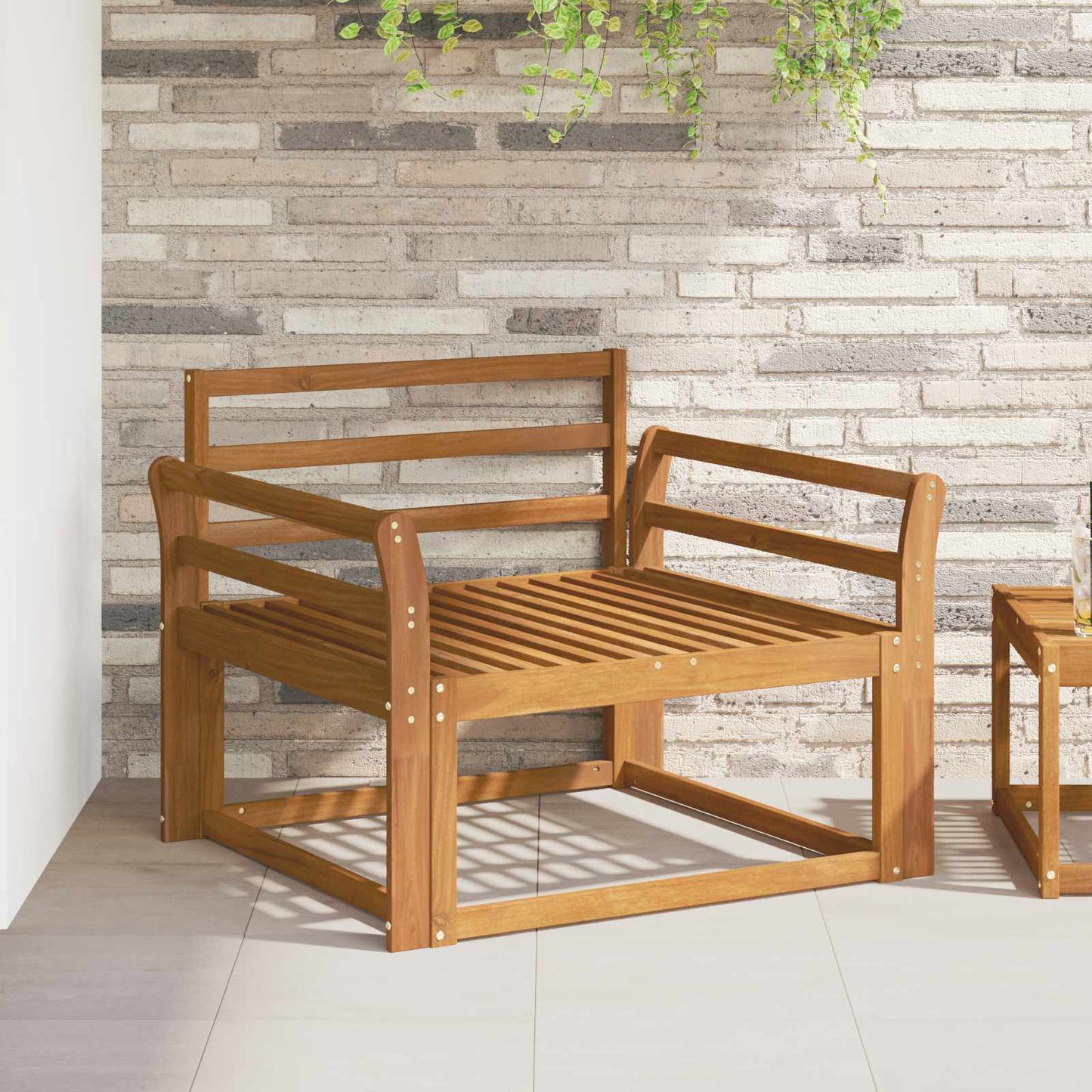 Armrest 2 pcs Natural 79 x 8 x 60 cm Solid Acacia Wood