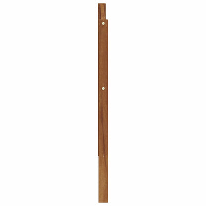Armrest 2 pcs Natural 79 x 4 x 73 cm Solid Acacia Wood