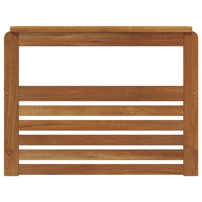 Armrest 2 pcs Natural 79 x 6 x 61 cm Solid Acacia Wood