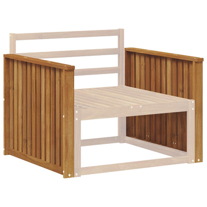Armrest 2 pcs Natural 80 x 6 x 61 cm Solid Acacia Wood