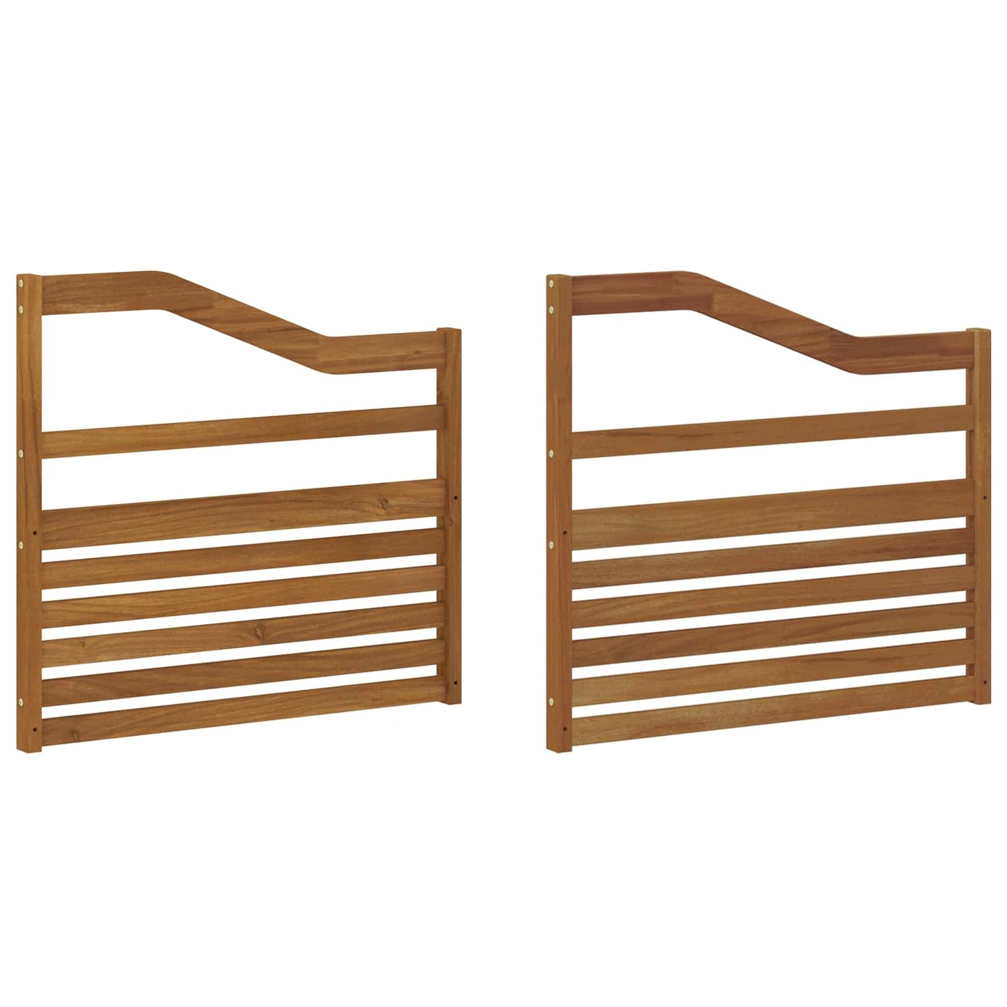 Armrests 2 pcs Brown 79 x 4 x 73 cm Engineered Wood