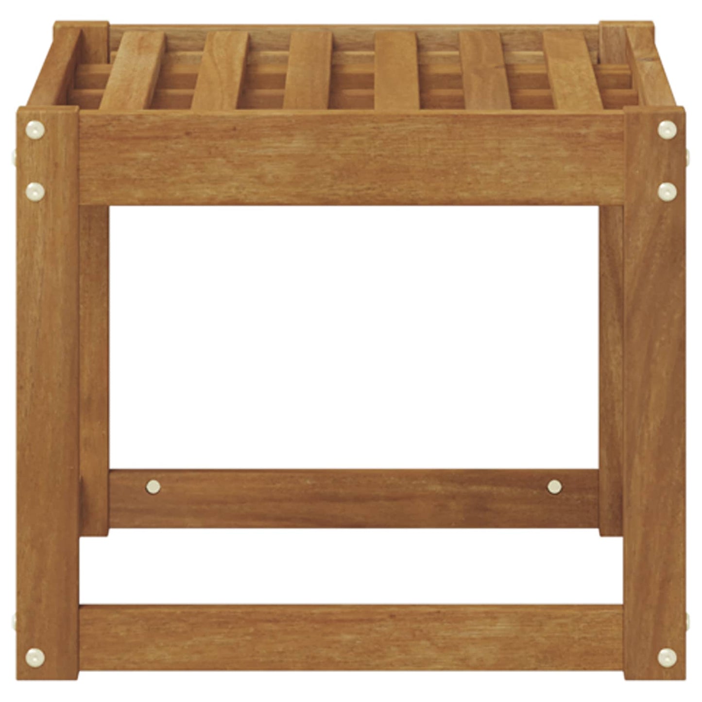 Stool Bench Natural 43 x 43 x 37 cm Solid Acacia Wood