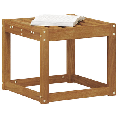 Stool Bench Solid Acacia Wood Natural 43 x 43 x 37 cm