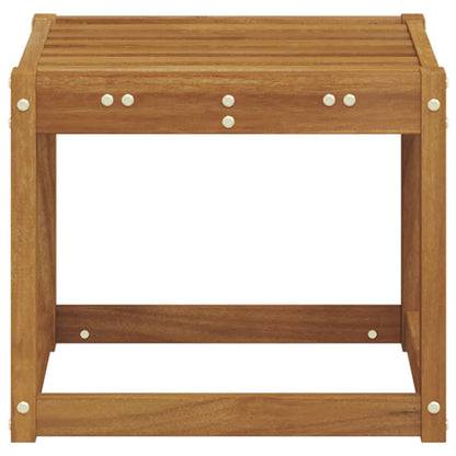 Stool Bench Solid Acacia Wood Natural 43 x 43 x 37 cm