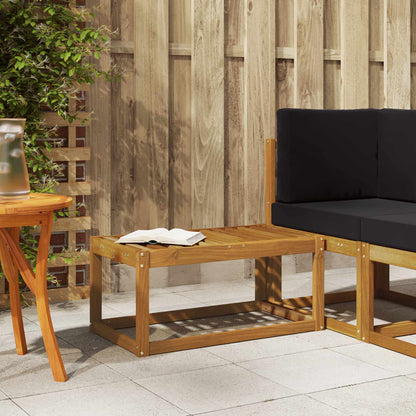 Outdoor Stool Bench Natural 79 x 43 x 37 cm Solid Acacia Wood